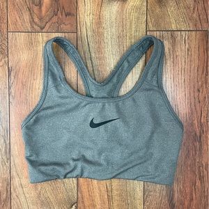 Grey Nike sports bra